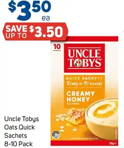 Foodland Uncle Tobys Oats Quick Sachets offer
