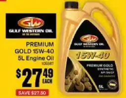 SuperCheap Auto Premium gold 15w-40 engine oil offer