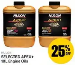 SuperCheap Auto Selected apex+ engine oils offer