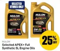 SuperCheap Auto Selected APEX+ Full SyntheticSELECTED STORES ONLY Engine Oils offer