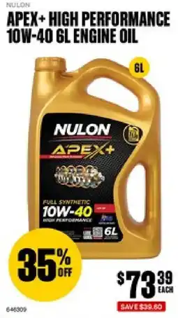 SuperCheap Auto Apex+ high performance 10w-40 engine oil offer