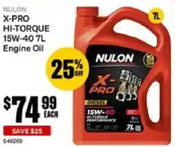 SuperCheap Auto Nulon x-pro hi-torque 15w-40 engine oil offer