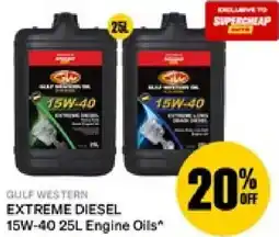 SuperCheap Auto Extreme diesel 15w-40 engine oils offer