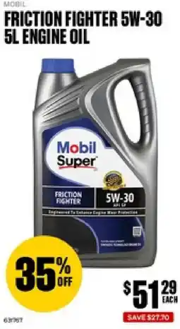SuperCheap Auto Friction fighter 5w-30 engine oil offer