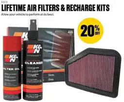 SuperCheap Auto K&n lifetime air filters & recharge kits offer