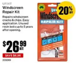 SuperCheap Auto Windscreen repair kit offer