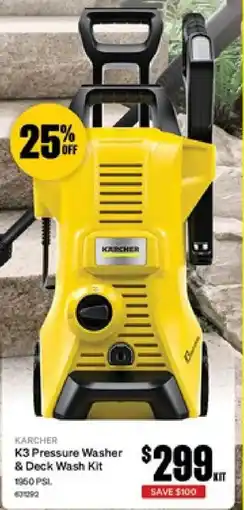 SuperCheap Auto K3 Pressure Washer & Deck Wash Kit offer