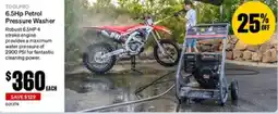 SuperCheap Auto 6.5Hp Petrol Pressure Washer offer