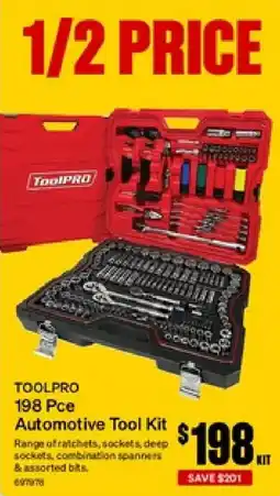 SuperCheap Auto TOOLPRO 198 Pce Automotive Tool Kit offer