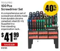 SuperCheap Auto 100 Pce Screwdriver Set offer