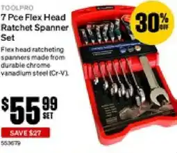 SuperCheap Auto 7 Pce Flex Head Ratchet Spanner Set offer
