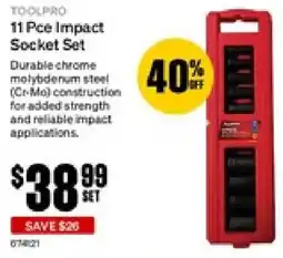 SuperCheap Auto 11 Pce Impact Socket Set offer