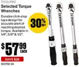 SuperCheap Auto Selected Torque Wrenches offer