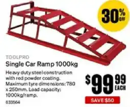 SuperCheap Auto Single Car Ramp offer
