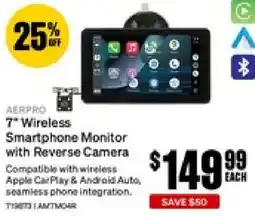 SuperCheap Auto 7* Wireless Smartphone Monitor with Reverse Camera offer