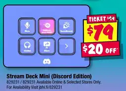 JB Hi-Fi Stream Deck Mini Discord Edition offer