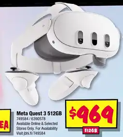 JB Hi-Fi Meta quest 3 512gb offer