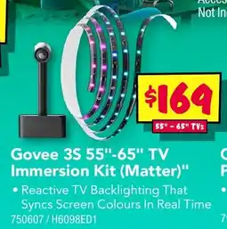 JB Hi-Fi Govee 3S 55 65 TV Immersion Kit Matter offer