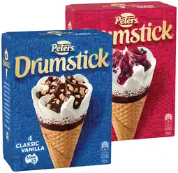 IGA Peters Drumstick 4 Pack or Mini 6 Pack Selected Varieties offer