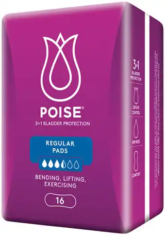 IGA Poise Pads 8‑16 Pack Selected Varieties offer