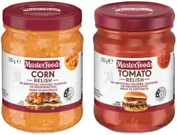 IGA MasterFoods Relish or Chutney 250‑260g Selected Varieties offer