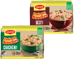 IGA Maggi 2 Minute Noodles Selected Varieties offer