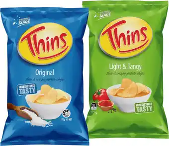 IGA Thins Chips Selected Varieties offer