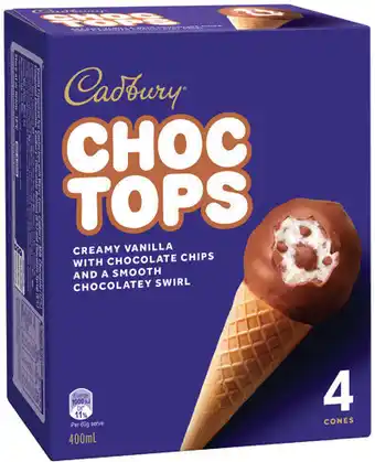 IGA Cadbury Choc Tops offer