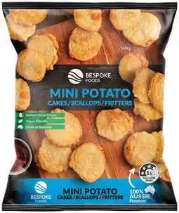 IGA Bespoke Foods Mini Potato Cakes/ Scallops/Fritters offer