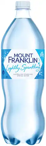 IGA Mount Franklin Lightly Sparkling Water Selected Varieties offer