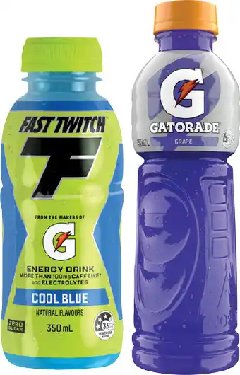 IGA Gatorade, G‑Active Electrolyte Water 600mL or Fast Twitch 350mL Selected Varieties offer