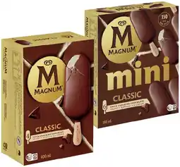 IGA Streets Magnum Ice Creams 4 Pack or Mini 6 Pack Selected Varieties offer