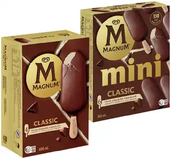 IGA Streets Magnum Ice Creams 4 Pack or Mini 6 Pack Selected Varieties offer