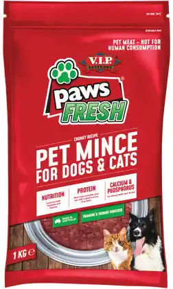 IGA V.I.P. Paws Pet Mince Selected Varieties (Refrigerated Pet Food) offer
