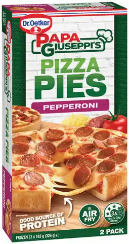 IGA Dr. Oetker Papa Giuseppi’s Pizza Pies offer
