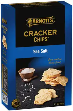 IGA Arnott’s Cracker Chips or Sourdough Crisps 150g or Flatbread Dippers 130g Selected Varieties offer