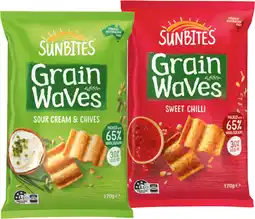IGA Sunbites Grain Waves Wholegrain Chips Selected Varieties offer