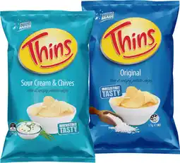 IGA Thins Chips 150‑175g Selected Varieties offer