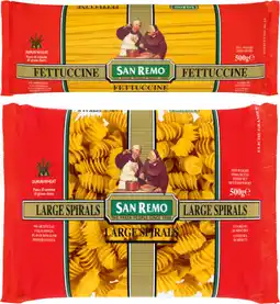 IGA San Remo Pasta 375‑500g Selected Varieties offer
