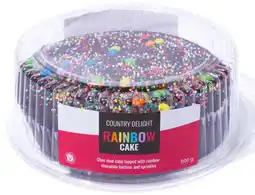 IGA Country Delight Rainbow Cake offer