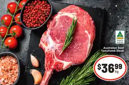 IGA Australian Beef Tomahawk Steak offer