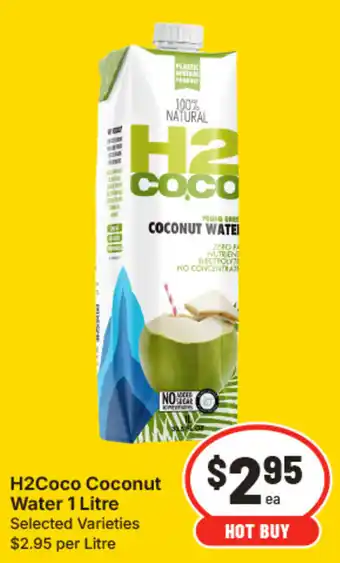 IGA H2Coco Coconut Water offer