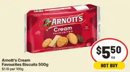 IGA Arnotts Cream Favourites Biscuits offer