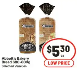 IGA Abbotts Bakery Bread offer