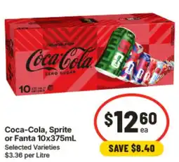 IGA Coca Cola Sprite or Fanta offer