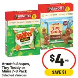 IGA Arnotts Shapes Tiny Teddy or Minis offer
