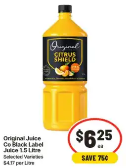 IGA Original Juice Co Black Label Juice offer