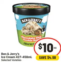 IGA Ben & Jerrys Ice Cream offer