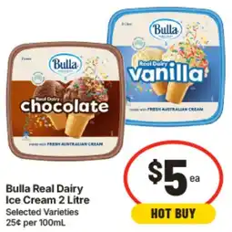 IGA Bulla Real Dairy Ice Cream offer