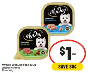 IGA My Dog Wet Dog Food offer